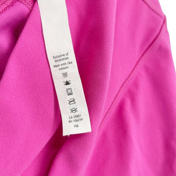 Lululemon Align High-Rise Short 6″ Nulu Hot Pink Size 10 Sonic Pink - Picture 5 of 10